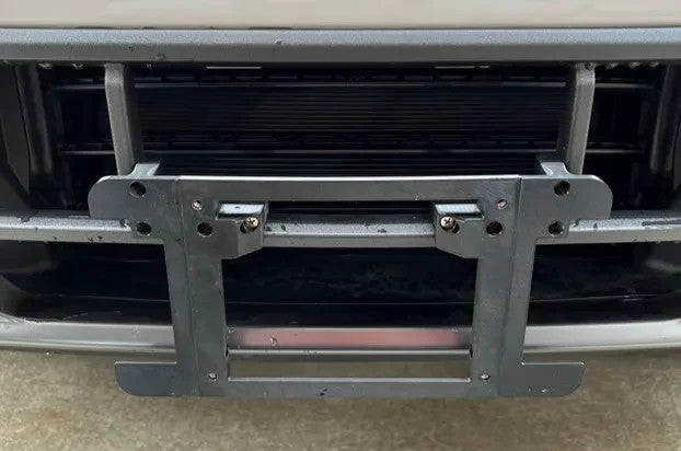 Clamp-On Front License Plate Mount for 2022–2023 Ford F-150 Lightning – Grille
