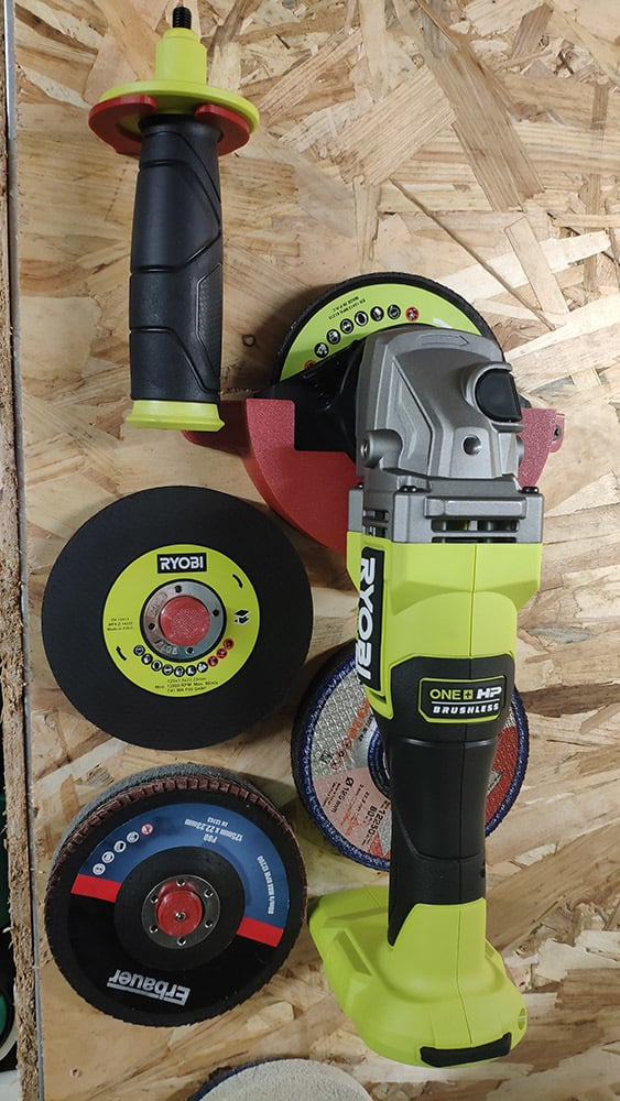 5 Piece Wall Hanger For RYOBI Angle Grinder 125mm