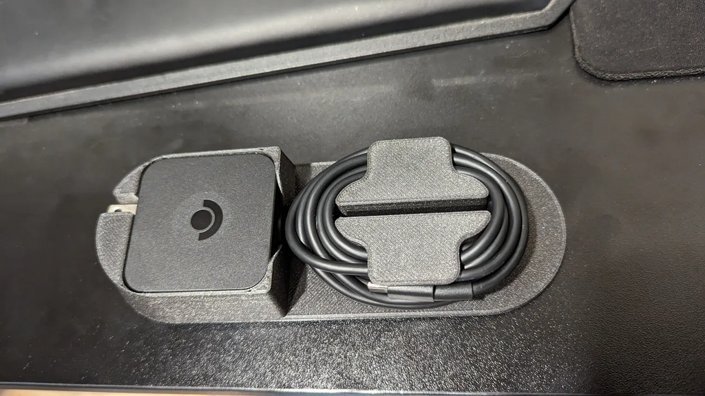 Steam Deck Charger Holder with cord wrap for Ease of Storage
