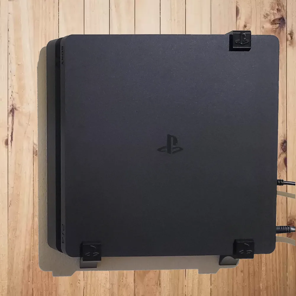 Wall Mount For SONY PS4 Slim and 2 remotes