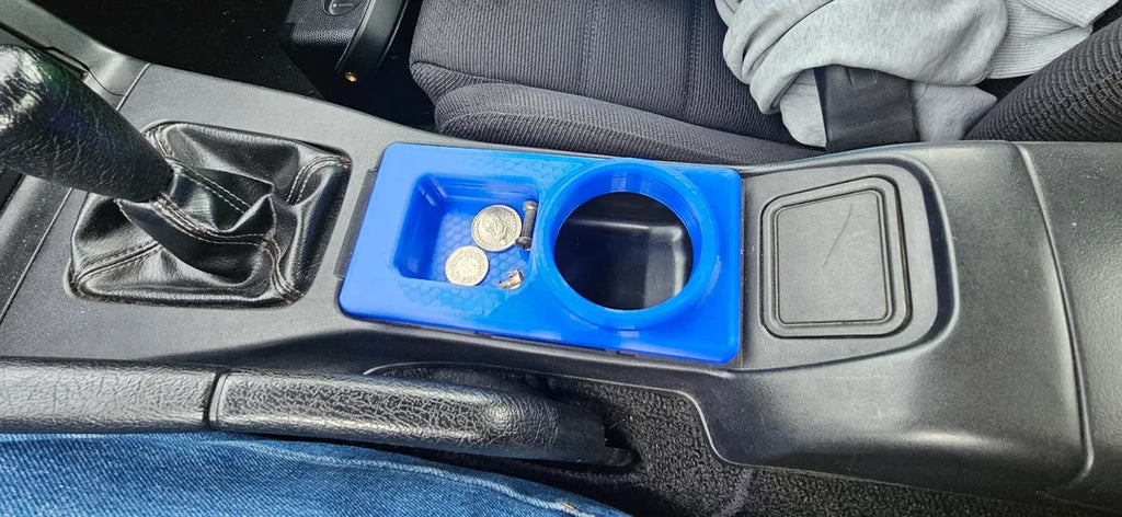 Cup Holder and Coin Tray for Mazda MX-5 Miata NA 1989–1997 3D Printed - Black